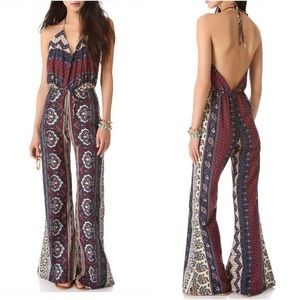 Novella Royale The Lady Junpsuit in Plum Tangier | Size M